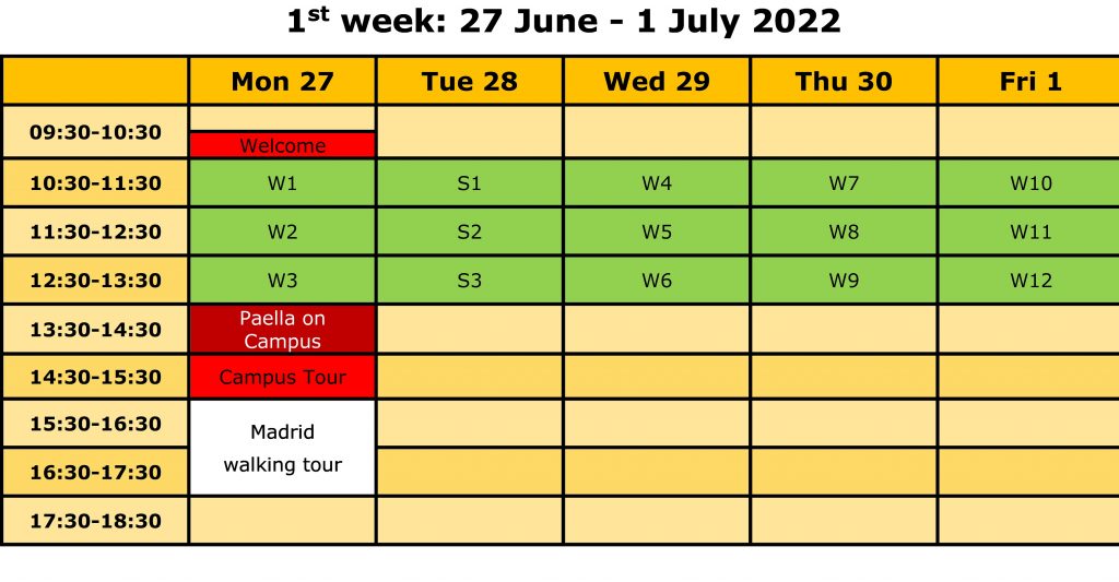 Schedule PreUni 2022-1
