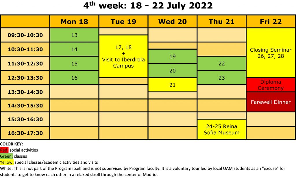 Schedule PreUni 2022-6