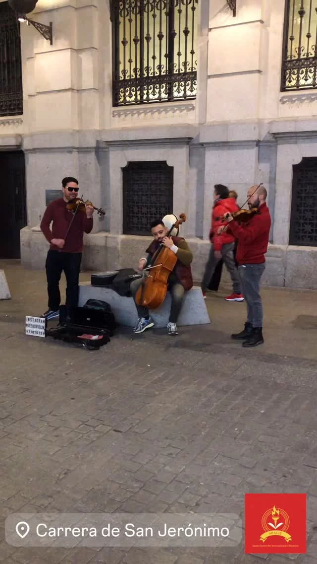 🎻✨ The streets of Madrid come alive with the incredible talent of @jesusviolin! 🎶💫 His mesmerizing violin performance on Carrera de San Jerónimo adds pure magic to the city’s atmosphere. 🇪🇸🎻

Have you ever been captivated by street music in Madrid? Let us know your favorite spot for live performances! 👇🎼 

#Madrid #Violin #StreetMusic #MadridVibes #studyinspain #summerschool #studyabroad #visitmadrid #visitspain #madridspain #spain #streets #streetmusicians #violinplayer #violinpractice #music #partyvibes #supportartist #streetphotography #goodvibes #musician #streetart #streetmusician #streetperformance #streetperformer #travel #livemusic #musiclover #streetculture #madridcity