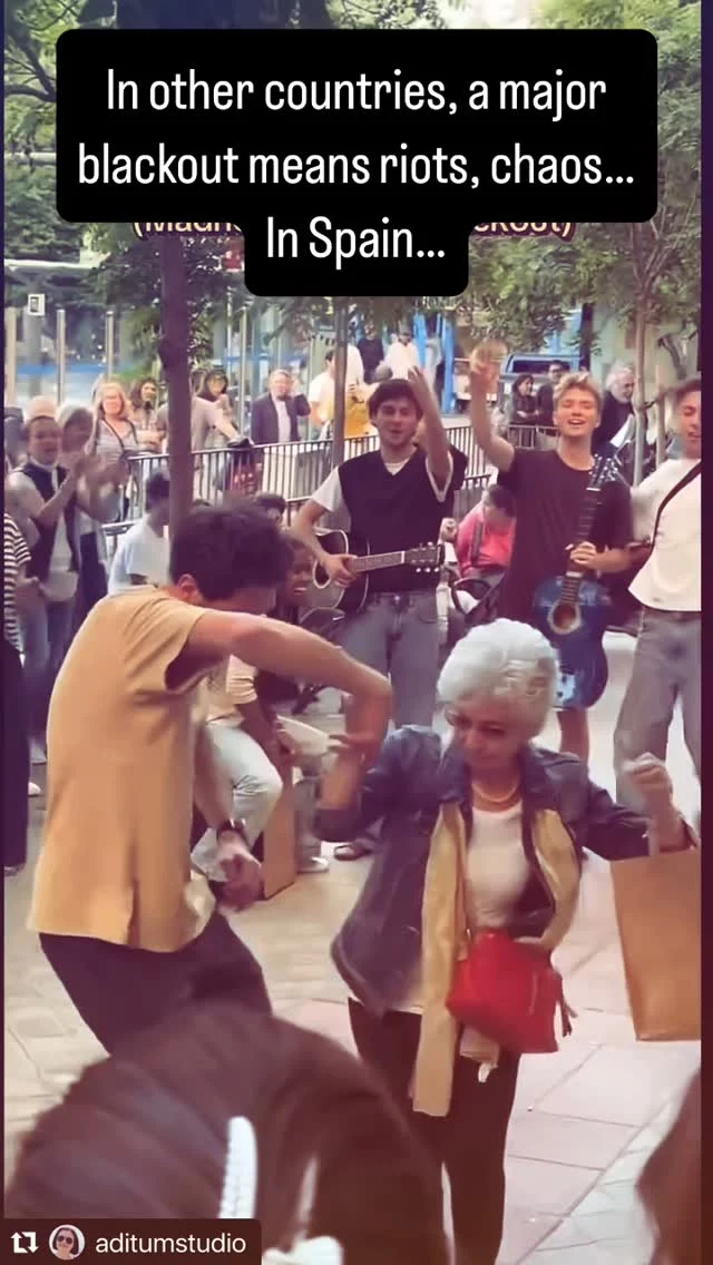 ⚡🇪🇸 When the lights went out, Spain stayed calm. During the recent major blackout, while some other countries would have faced riots and chaos, Spanish cities showed resilience, solidarity, and order.

🕯️ From neighbors helping each other to businesses adapting quickly, this is another example of how Spain’s strong social fabric shines—even in the dark.

Want to experience this unique culture of calm and community? Join us in Madrid this summer!
👉 climate.spacie.education

#Spain #Madrid #Blackout #CrisisResponse #SocialResilience #WhySpain #ClimateResilience #SummerInSpain #StudyAbroad #SpanishCulture #CalmInCrisis #spainisthebest #studyinspain #spainisdifferent #livinginspain #greatestcountryintheworld #spain🇪🇸 #spain❤️ #spainpassion #spainlovers #spainiswonderful #igers_spain #crisismanagement